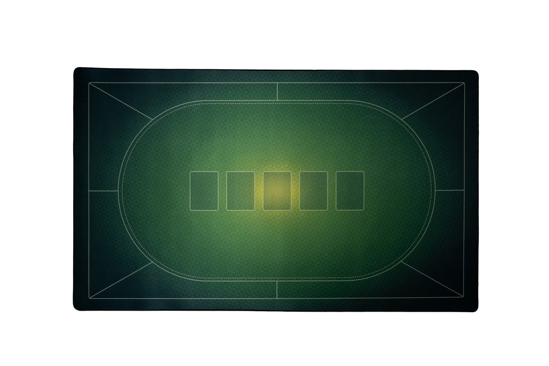 Tapis Poker Luxe Vert 200x100 – XL Antidérapant